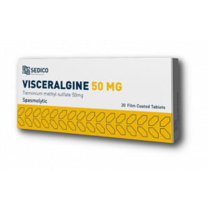 VISCERALGINE 50 MG ( TIEMONIUM METHYL SULPHATE ) 20 FILM-COATED TABLETS